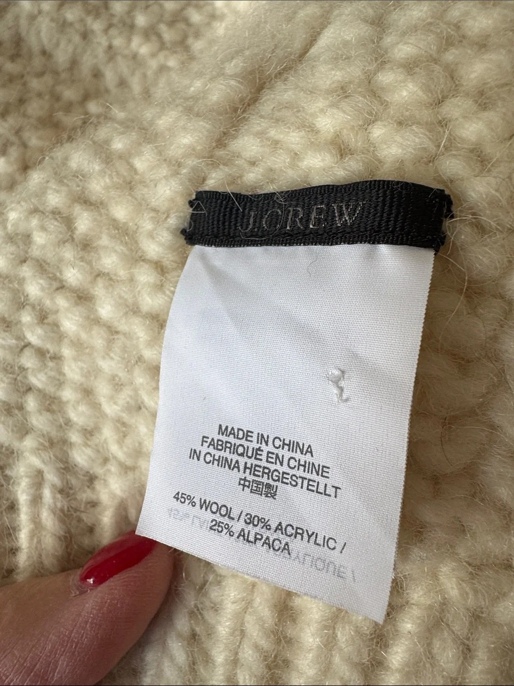 J. Crew wool and alpaca blend scarf